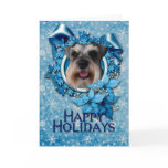 Christmas - Blue Snowflake - Schnauzer Card
