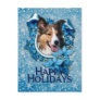 Christmas - Blue Snowflake - Sheltie Post Cards