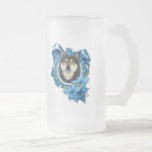 Christmas - Blue Snowflake - Shiba Inus - Yasha Mugs