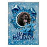Christmas - Blue Snowflakes - Cocker Spaniel Cards