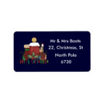 Christmas Boots Personalized Address Labels
