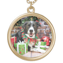 Christmas - Border Collie - Casey Custom Necklace