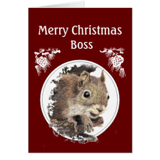 Merry Christmas Boss Cards, Photocards, Invitations & More
