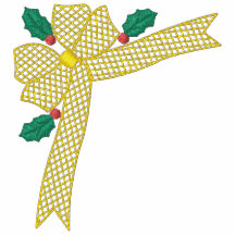 Christmas Bow Embroidered Shirt