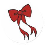 Christmas Bow Stickers