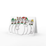 Christmas Bowling Pins Greeting Cards