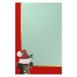 Christmas boxer dog stationary stationery paper