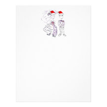 Christmas Bride and Groom Customized Letterhead