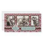 Christmas Brocade Retro Photo Card