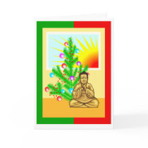 Christmas Buddha w/ Tree