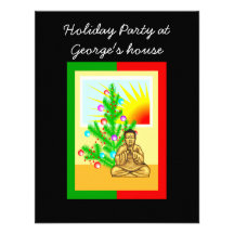 Christmas Buddha w/Tree! Custom Invitations