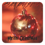 Christmas Bulb Sticker (Square)