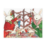 Christmas Bunny Family Postcards