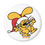 Christmas Bunny Refrigerator Magnet