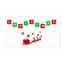 christmas business card templates