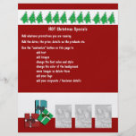 Christmas business promotional marketing leaflets personalized flyer