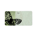 Christmas Butterfly Return Address Labels -