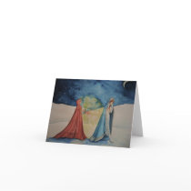 Christmas by Lantern Light Greeting Card