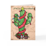 Christmas Cactus Greeting Card