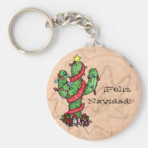 Christmas Cactus Keychains