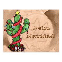 Christmas Cactus Postcard