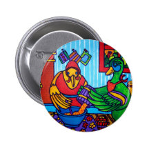 Christmas Cake by Piliero Pinback Button