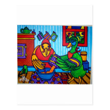 Christmas Cake by Piliero Post Card