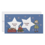 Christmas candle and little boy photo cards