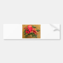Christmas candle bumper sticker