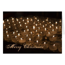 Christmas candle card