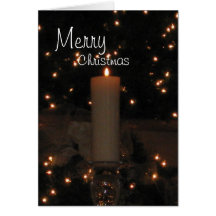 Christmas Candle Greeting Card