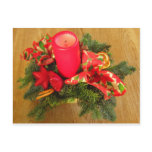 Christmas candle postcard