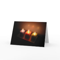 Christmas Candles Greeting Cards
