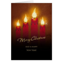 Christmas Candles Grußkarte