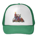 Christmas Candles Mesh Hats