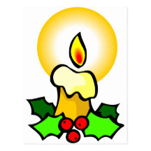 Christmas Candles Post Cards