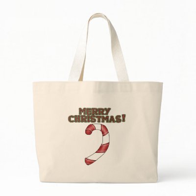 Christmas Candy Cane Bags by christmas_tshirts