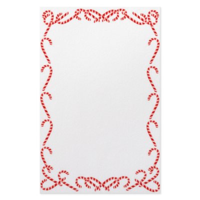 Christmas Candy Canes Stationery by tpccards
