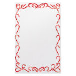 Christmas Candy Canes Stationery