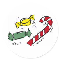 Christmas Candy Stickers