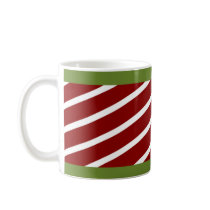 Christmas Candycane Striped Holiday Mug