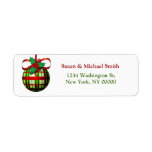 Christmas Card Address Labels | Christmas Ornament labels