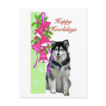 christmas Card Alaskan malamute Post Cards