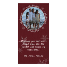 Christmas Card *Celebrate* Personalized Photo Card