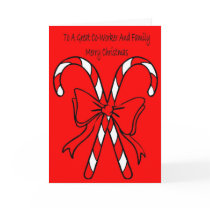 Christmas Card For Co-Worker And Family