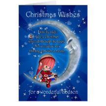 Christmas card, for Godson - night before xmas
