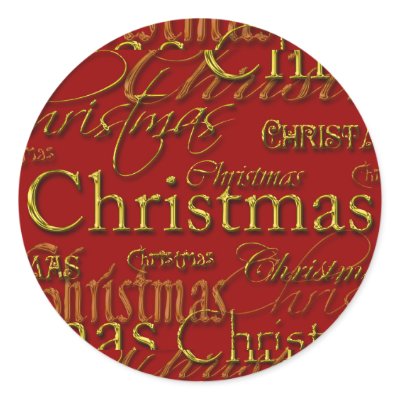 Christmas Card Holiday Season Envelope Seals by TDSwhite