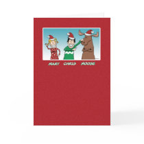 Christmas card: Mary Chris Moose