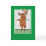 Christmas card: Moose tree