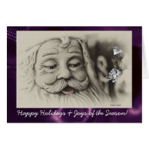 Christmas Card, Santa Claus, Template